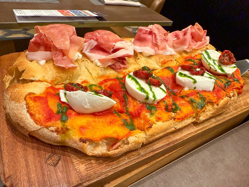 Pizza from Gusto Madre in Alba, Italy