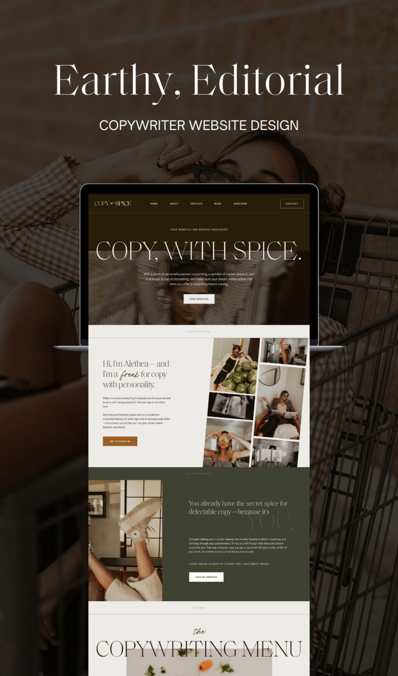 00536 Copy with Spice Copywriter Web Design