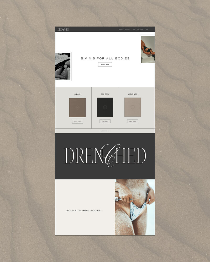 Branding concept for a professional hair salon, highlighting modern visuals and a polished identity.