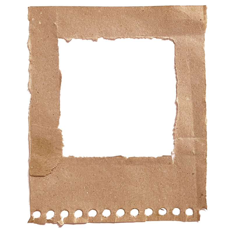 Ripped Brown paper frame
