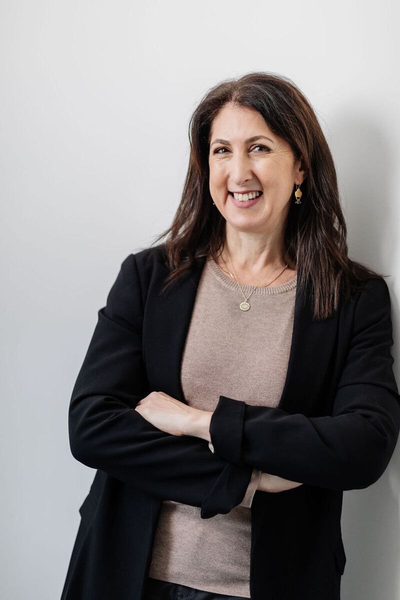 Ronit  smiles and poses at Headstrong Psychology in Malvern East