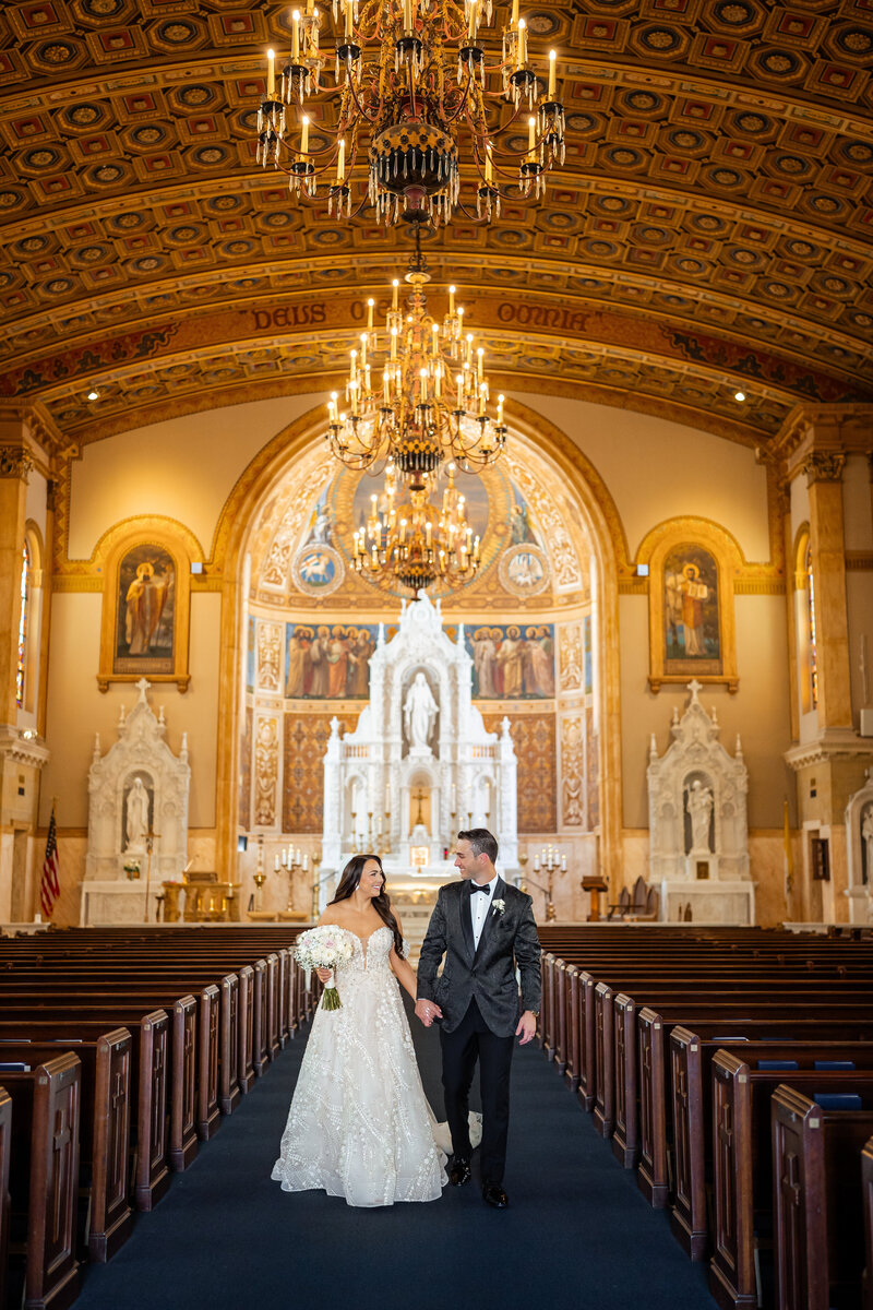 St Edward Catholic Church wedding ceremony