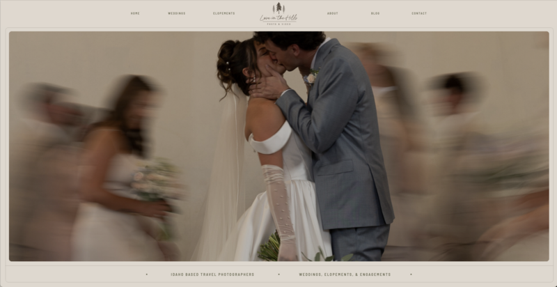 branding and website design​ for a photography website by Palme Design Co