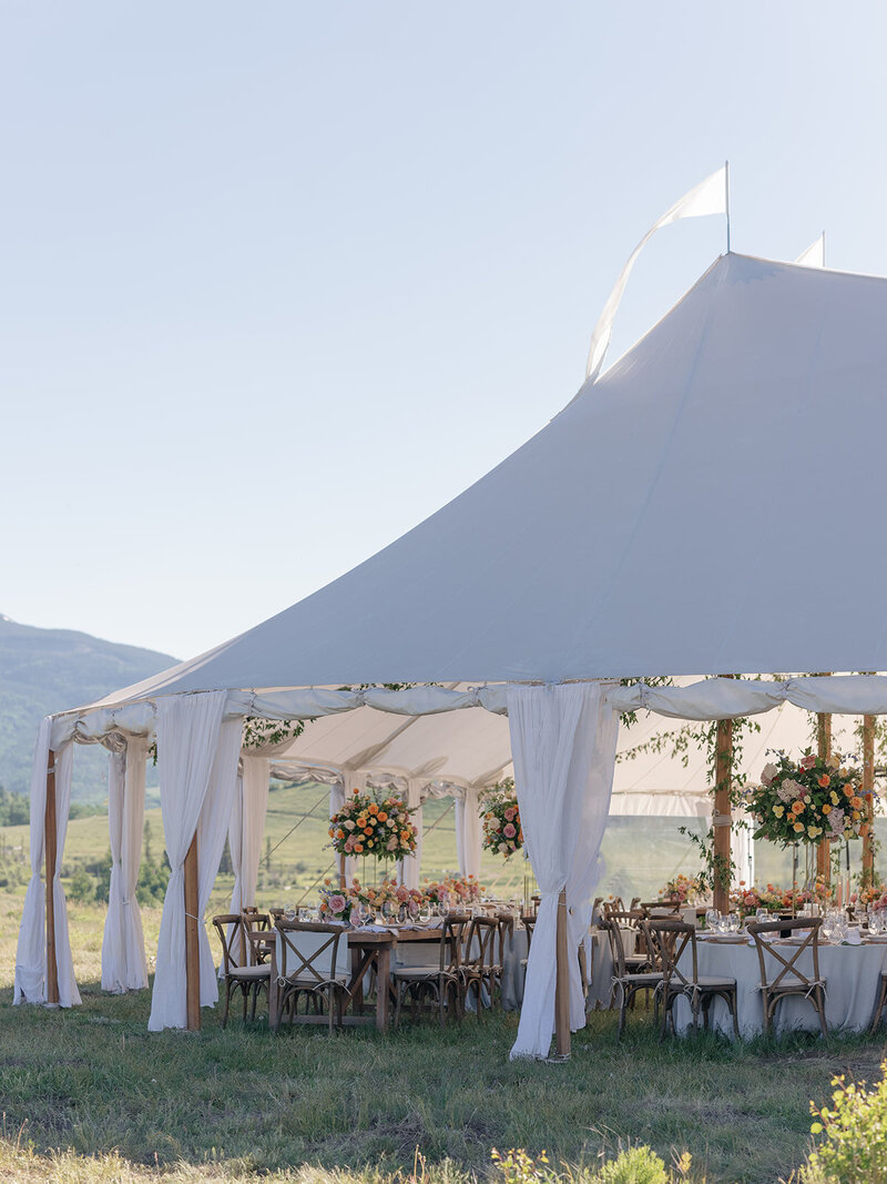 tented private estate wedding in telluride colorado