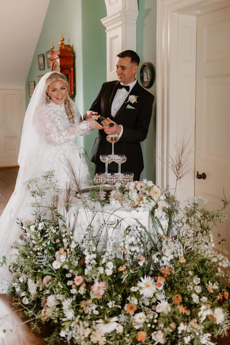 champagne tower at Sant frraed House