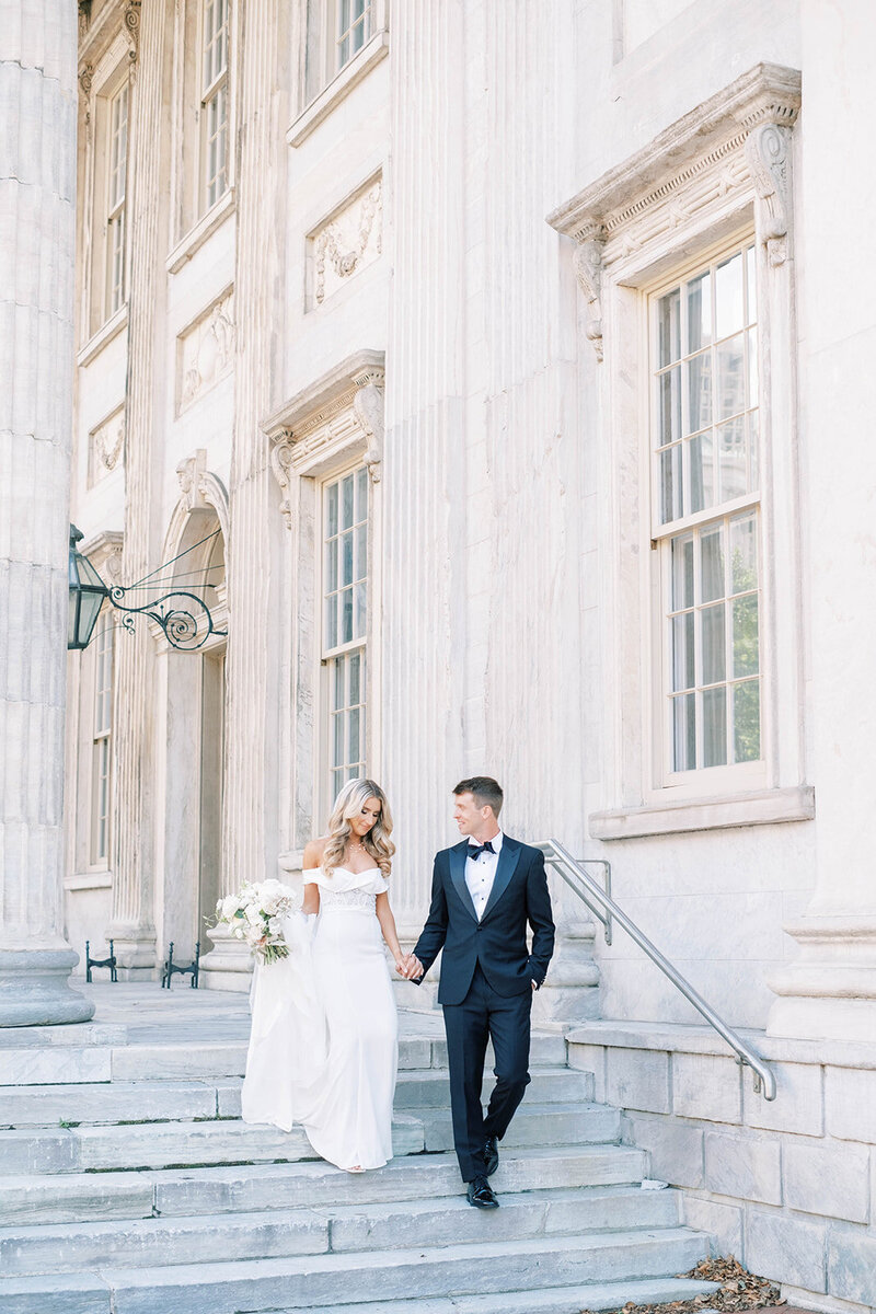 Classic and romantic spring wedding at a museum designed after a 17th century Swedish Manor House with Ariel Fera Events wedding planner and designer | American Swedish Historical Museum Wedding | Philadelphia PA | Denise Marie Photography | Editorial Wedding Photographer based in Philadelphia PA