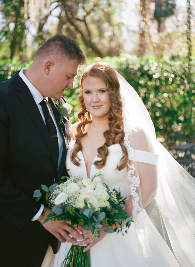 classic wedding couple portrait by Indiana wedding photographer