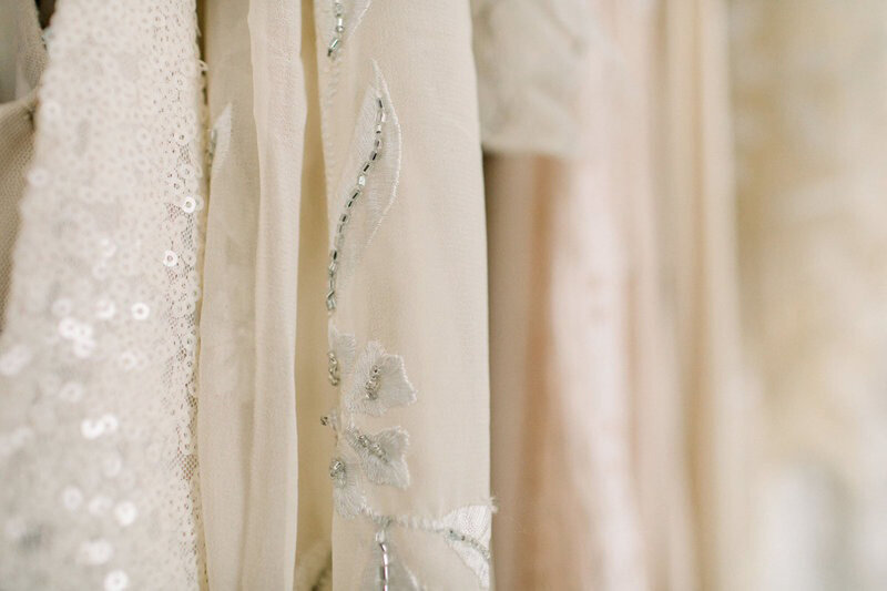 Newborn photo client wardrobe at Laurel Smith Photography studio