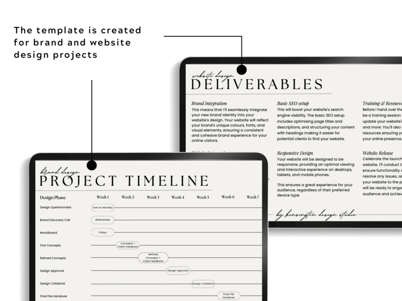 Proposal Template for Designers - Product Images -  For Designers by The Streamlined Creative by Stephanie Taale - Business Coach, Client Experience and Systems Strategist for brand and website designers