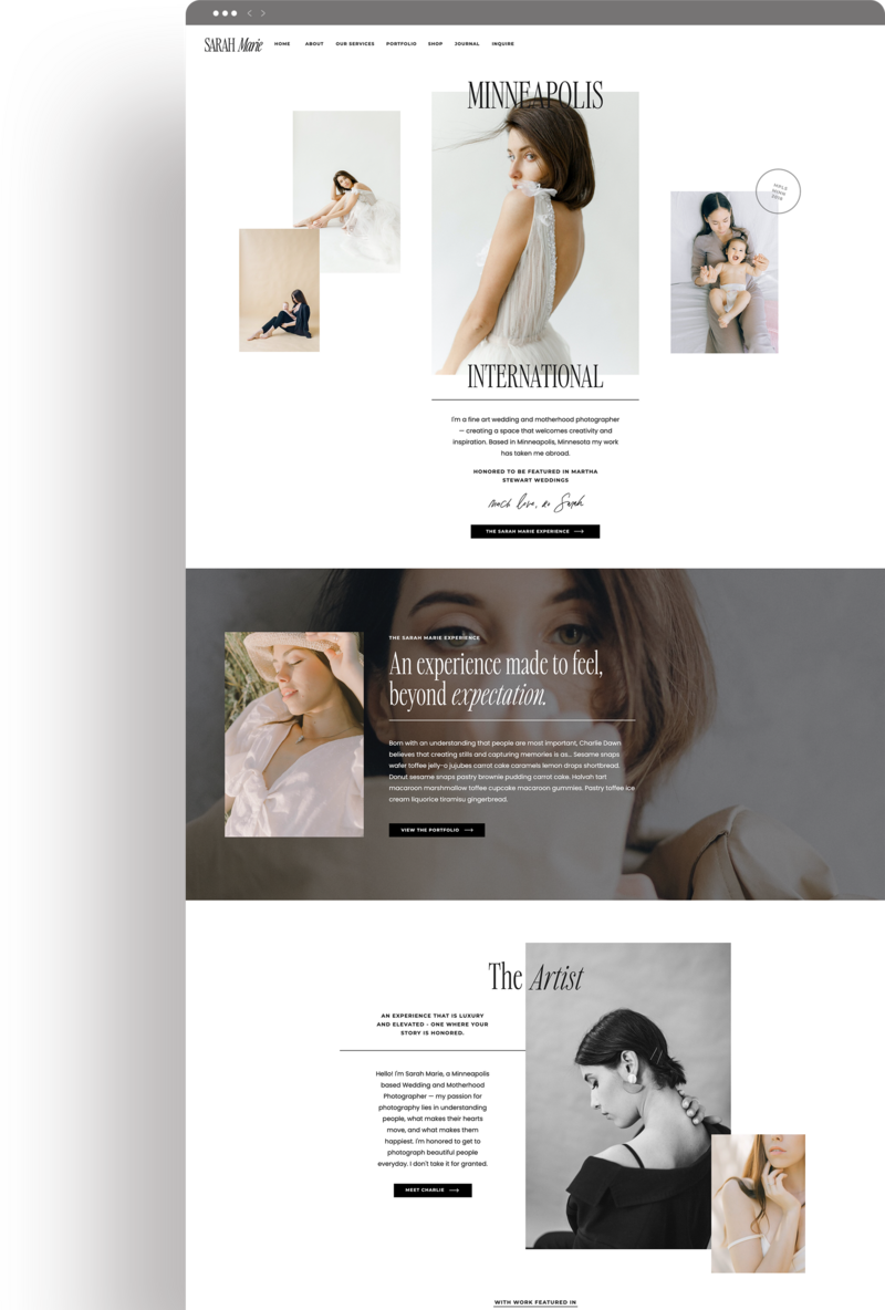 Showit Website Templates Showit Template Showit Templates Showit Theme Showit Themes Web Designs Designer Designers With Grace and Gold