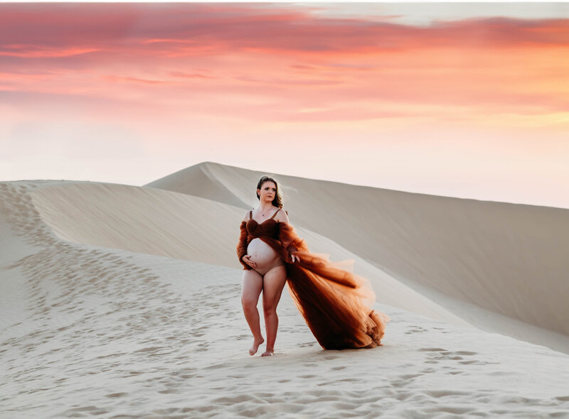 Sand Dune - California Maternity Session-7678