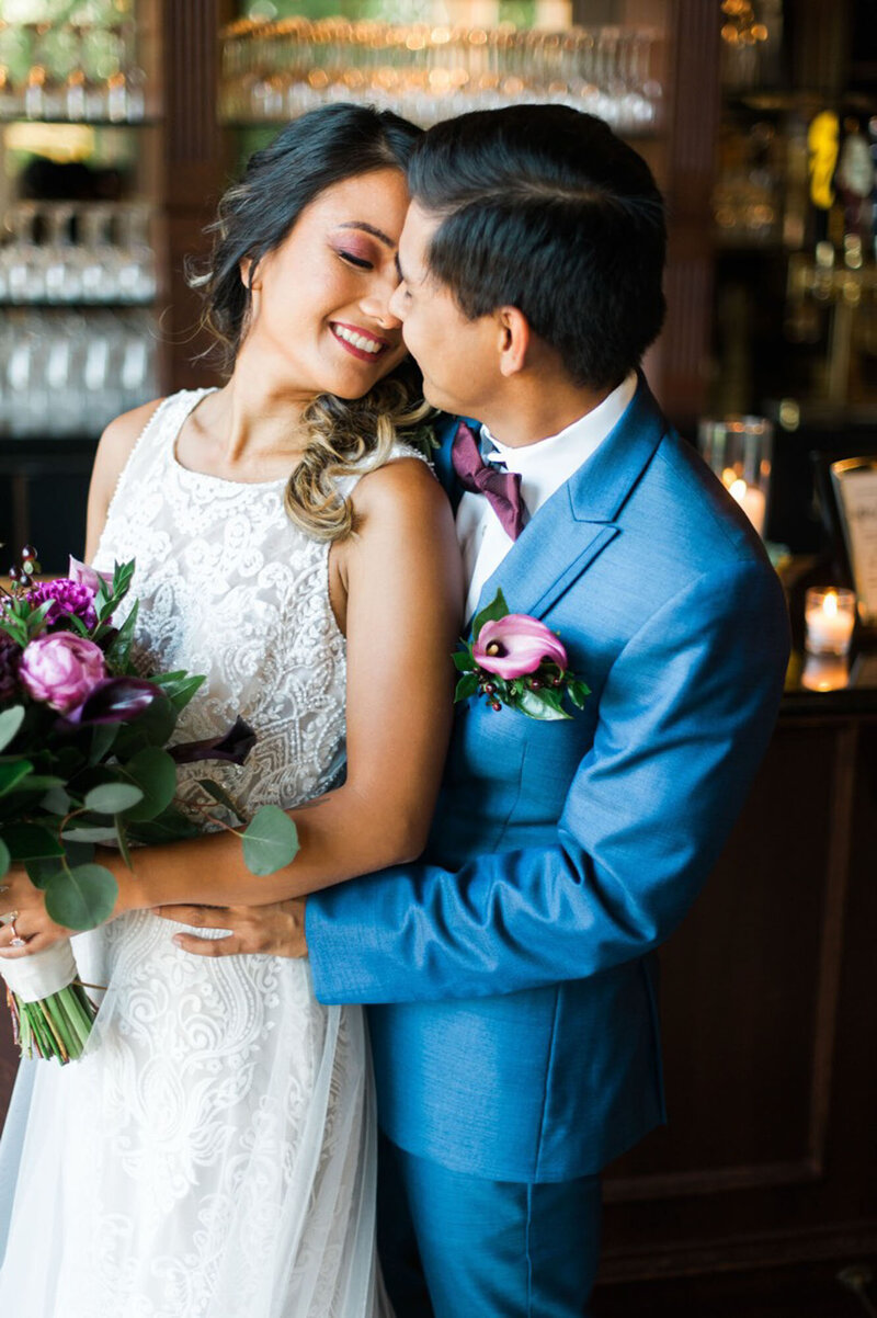 Bride and groom Raleigh wedding