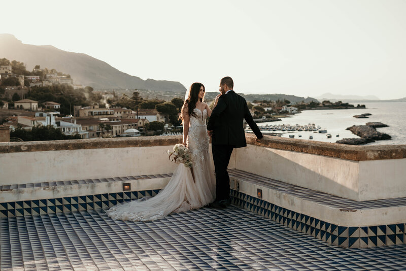 Elegant, Intimate Sicily, Italy wedding.