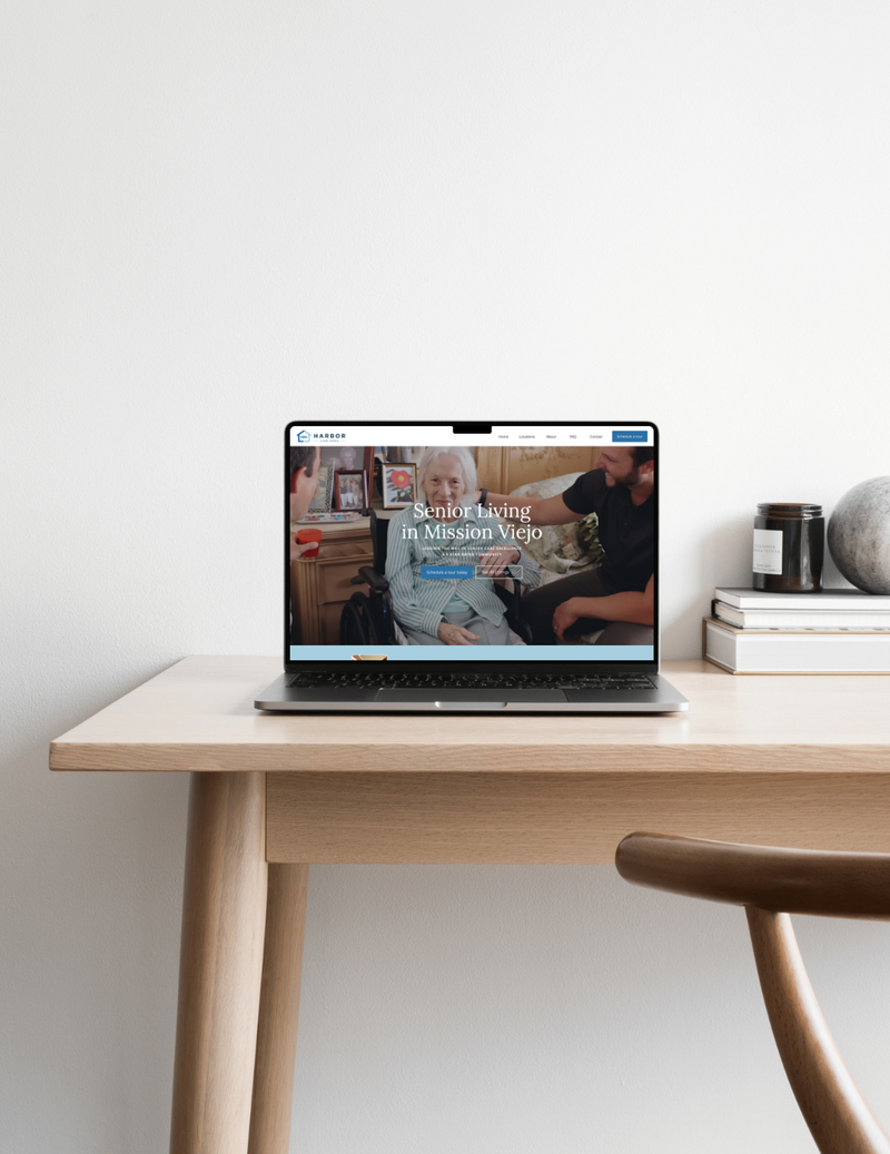 Custom Showit Website for Home Care | Capri & Rome