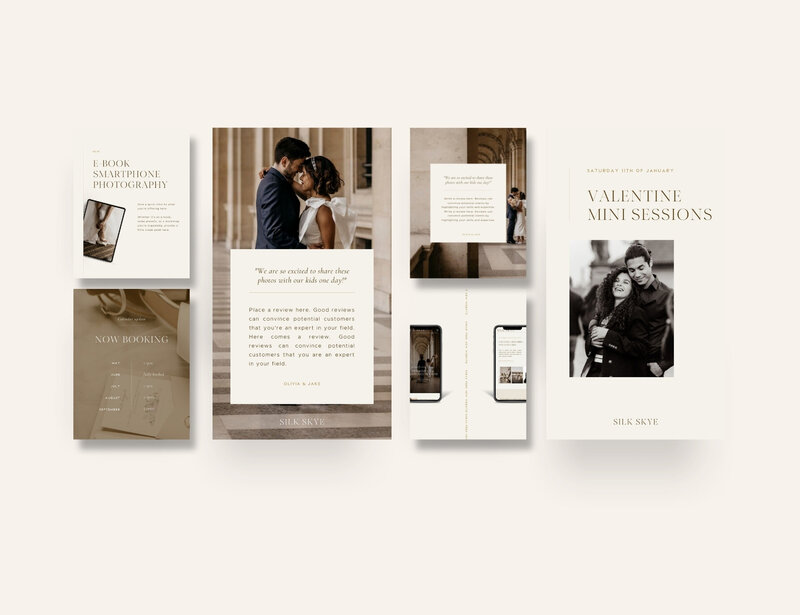 Elegant Instagram templates 4:5 Silk Skye 5