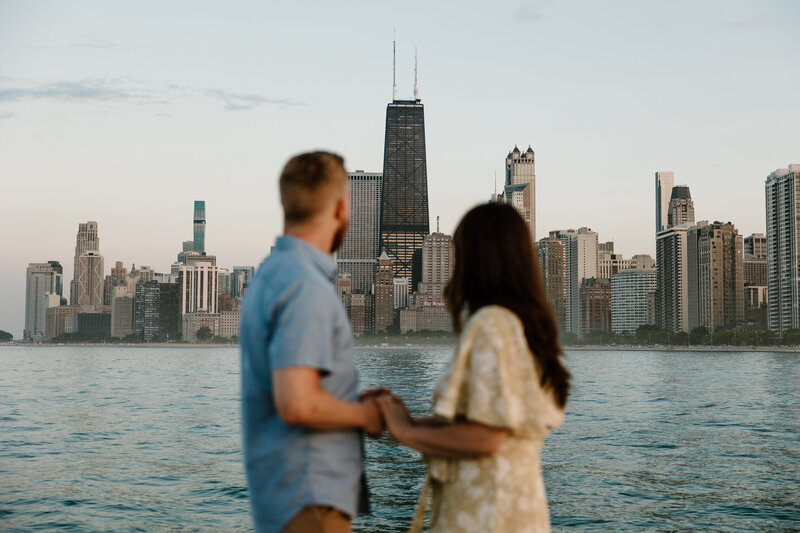 an and woman holding hands