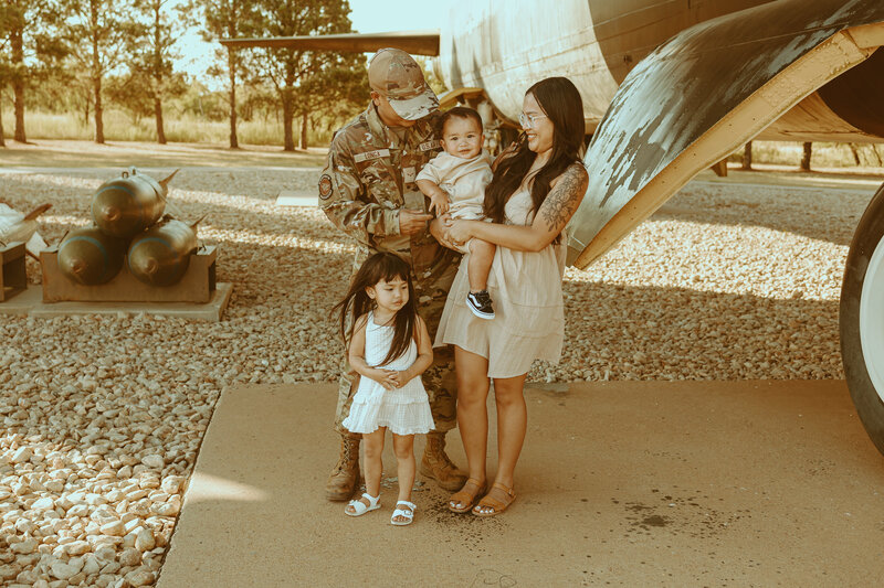 Dyess Air Force Base family session in Abilene, TX