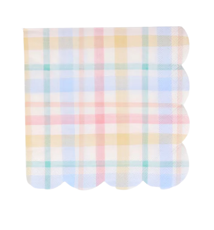 Plaid_Pattern_Small_Napkin_Engraved_Events_Kids_Party_Packages