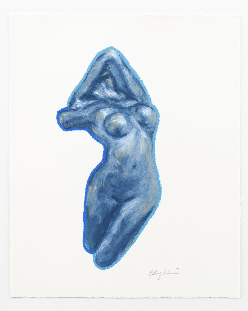 Blue Female Figure