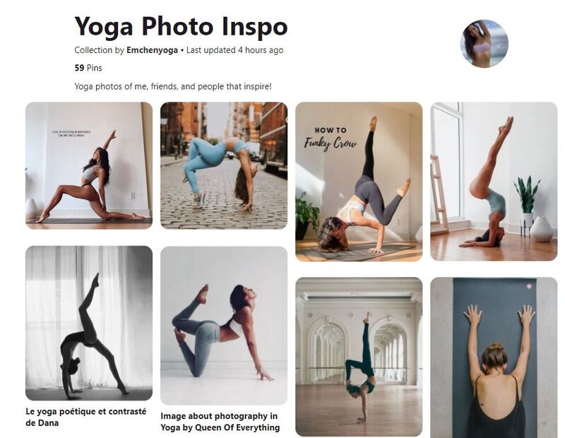 Yoga photo inspo