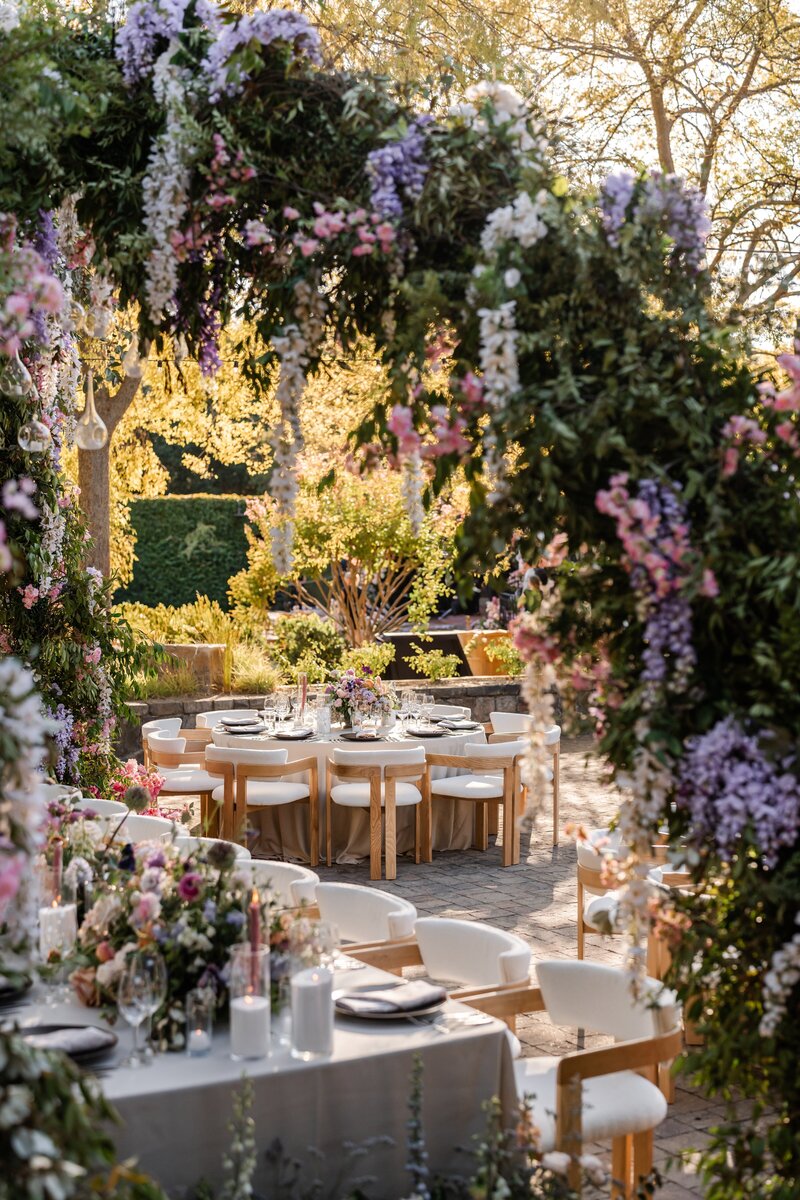 Wedding bar with greenery