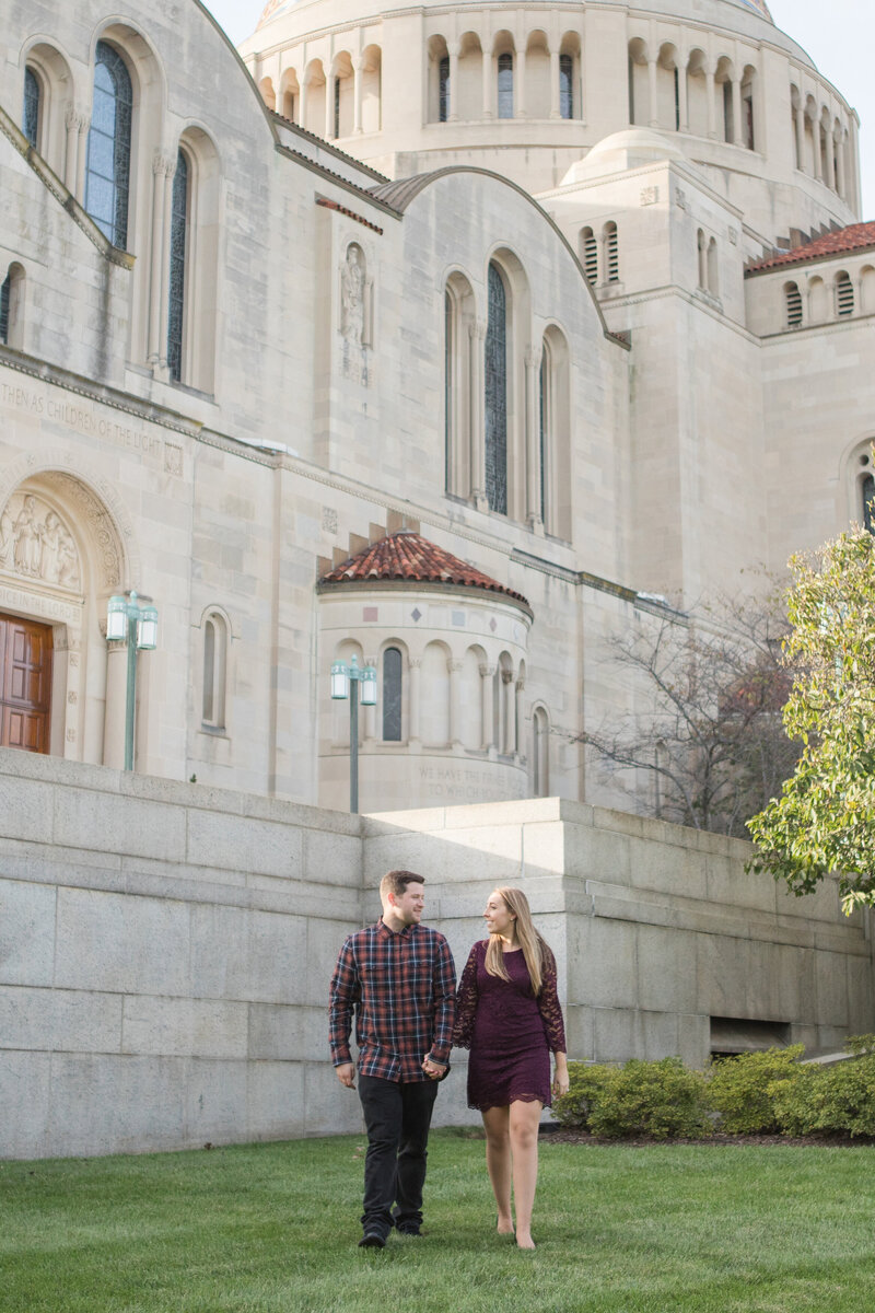 Catholic University Washington, D.C. engagement photos by Maryland photographer, Christa Rae Photography