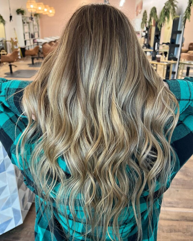 Beachy Bronde Sun-kissed  Hair Color by Salt Hair Collective - East Beach Norfolk Hair Salon for Lived in Low Maintenance Color - 2
