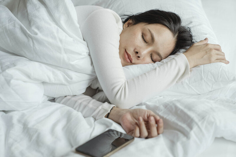 Woman feeling exhausted