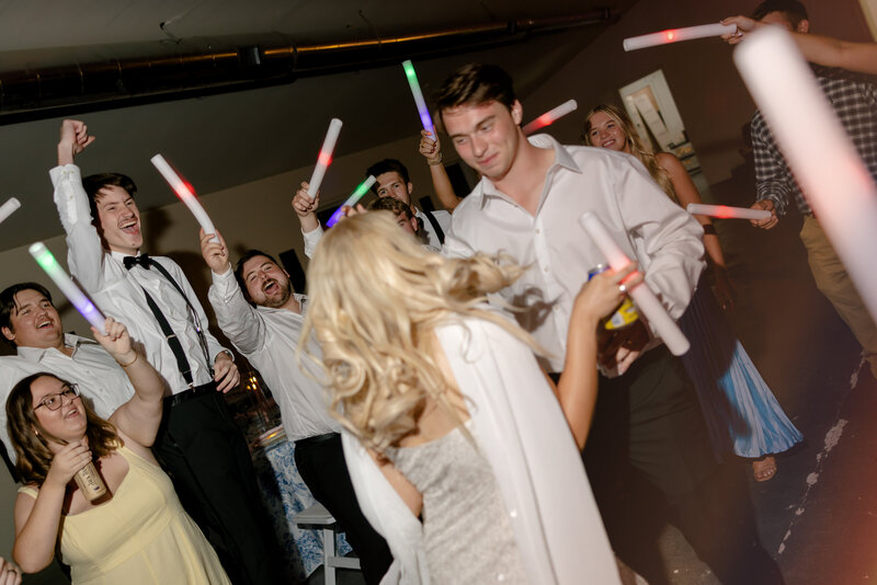 Vow and Vibe Wedding DJ Dancefloor at The Upton House in Guntersville Alabama. 