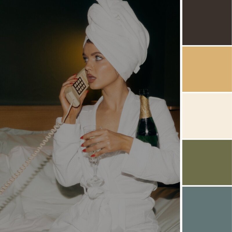 Elevated branding and colour palette for a yoga retreat