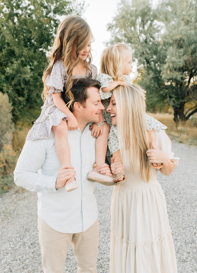 family photos in the tetons