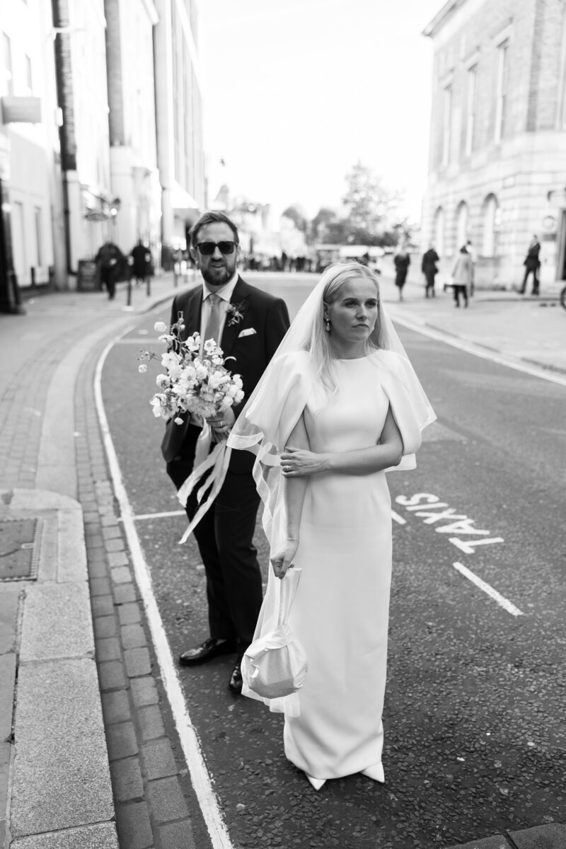 Editorial wedding photography at London wedding