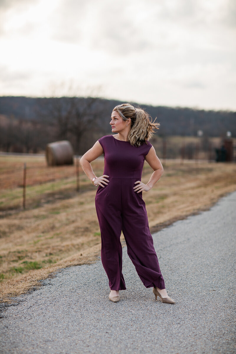 amy standing strong from a life with balanced nutrition 