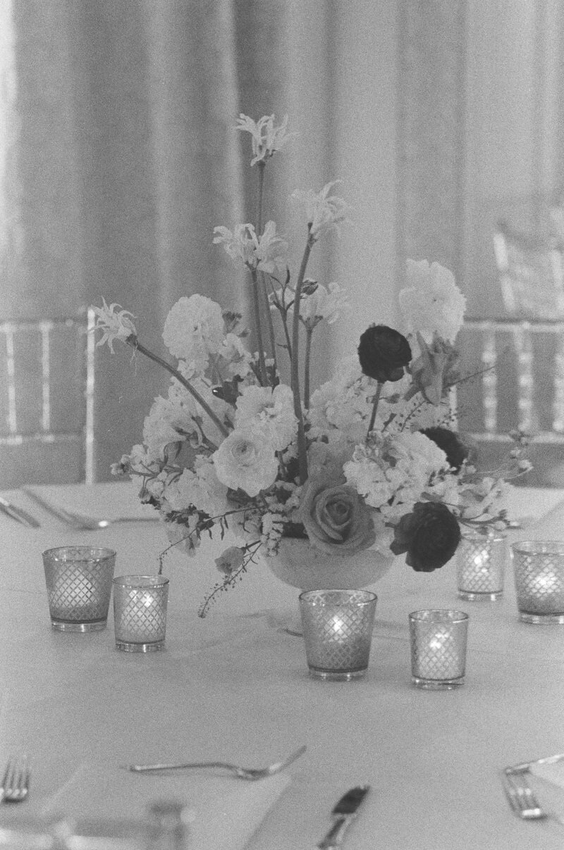 wedding details for a black and white wedding