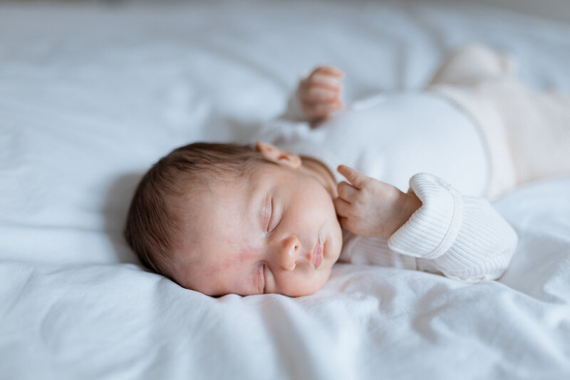 Graphic Branding Art,  baby sleeps in crib