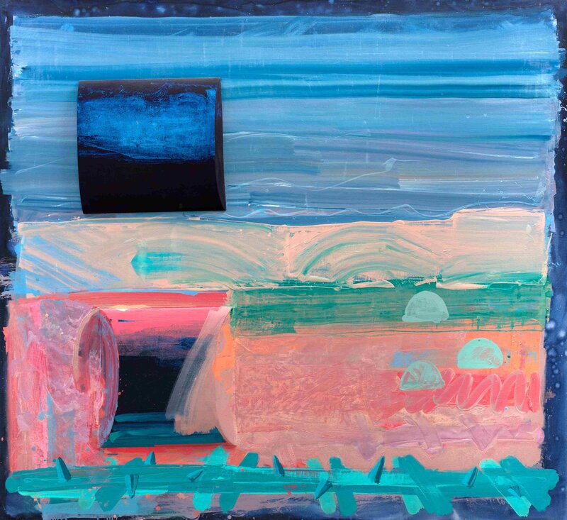 Centre Debris, 1997 Oil and wood on canvas 160 x 175.5 cm_11zon