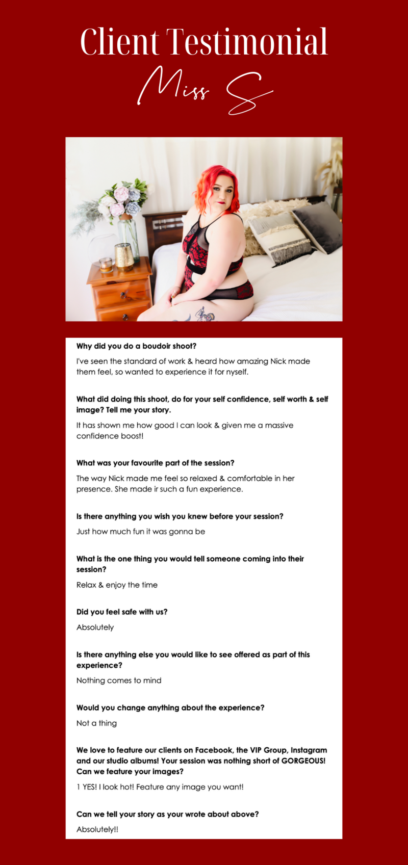 Client Testimonial Review Wild Heart Photography Hervey Bay