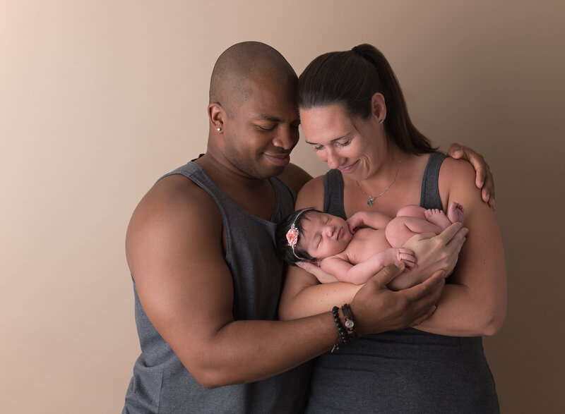 Adorable Newborn and Family Portrait photo
