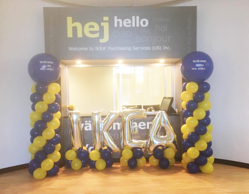 IKEA event balloon design display by Party Shoppe of the Main Line