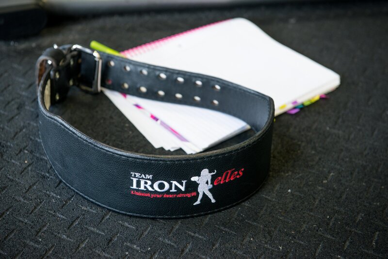Branded weight lifting belt