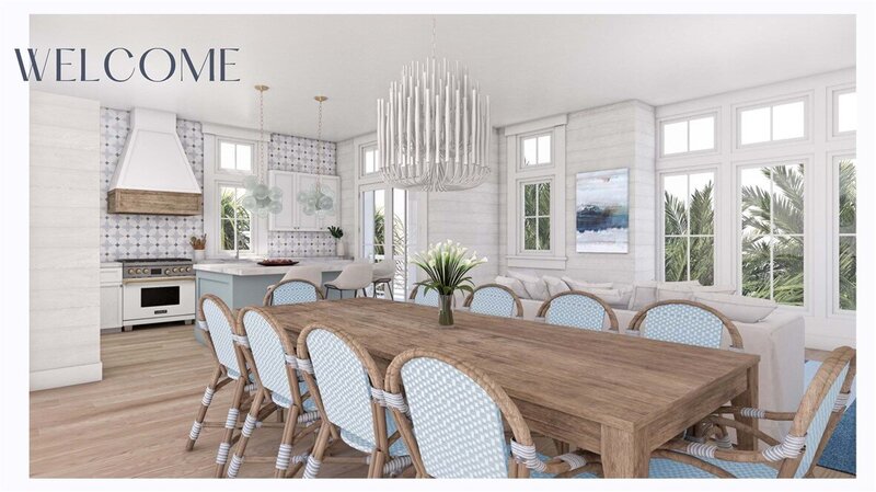 100 MOONSAIL - Dining Living Kitchen Rendering