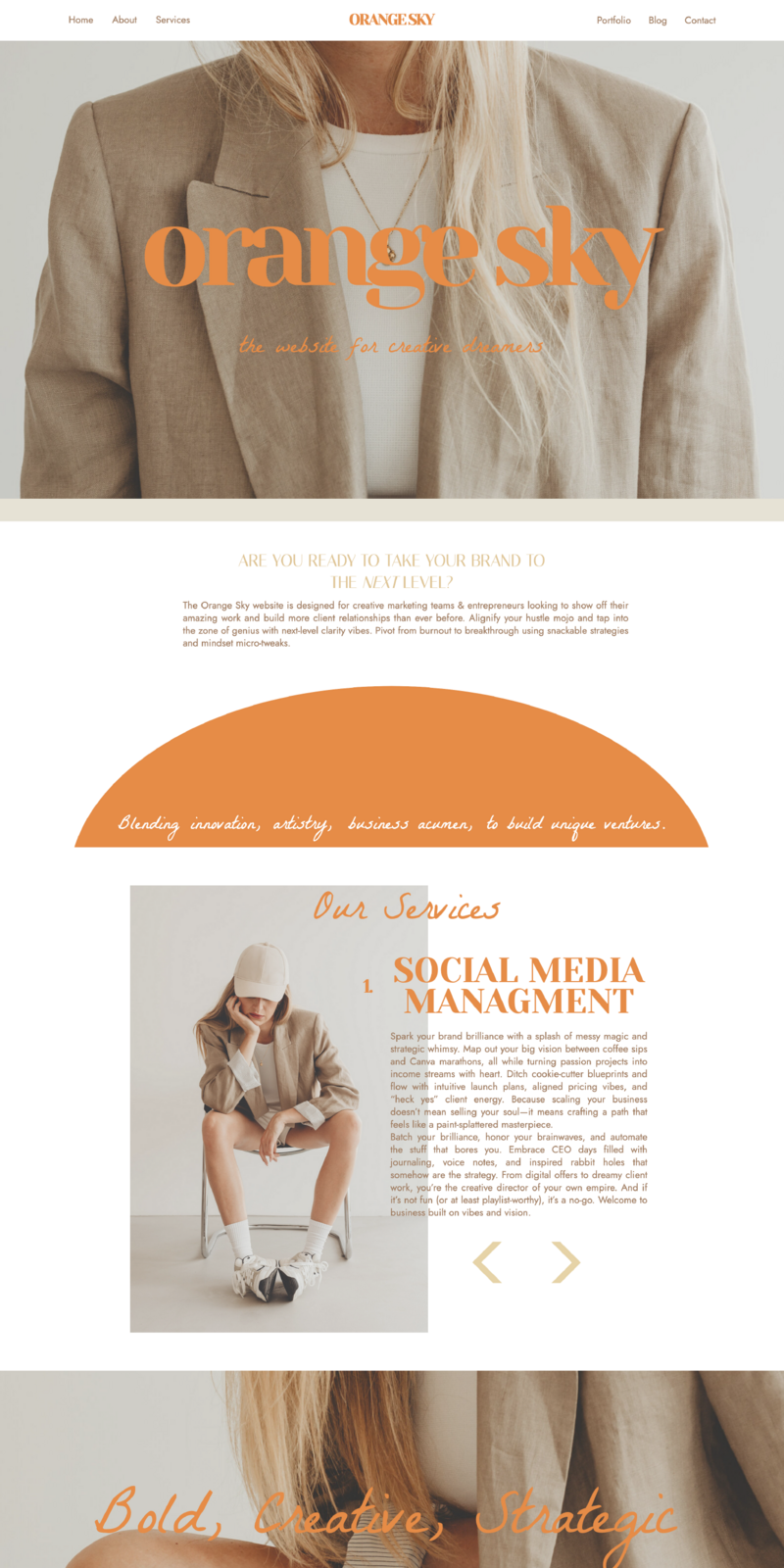 Orange Sky mockups (website)  01 Artboard 1