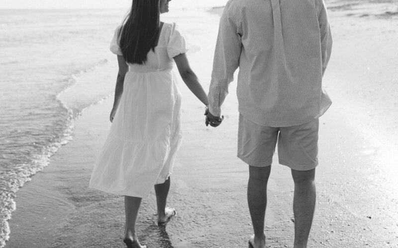 Engagement photos at Atlantic Beach, NC