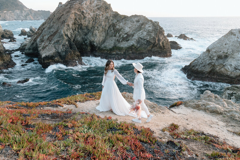 A lesbian adventure elopement in Northern California.