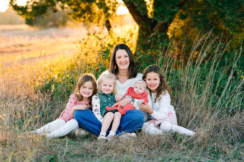 Family after taking photo with Newborn Mckinney Photographer