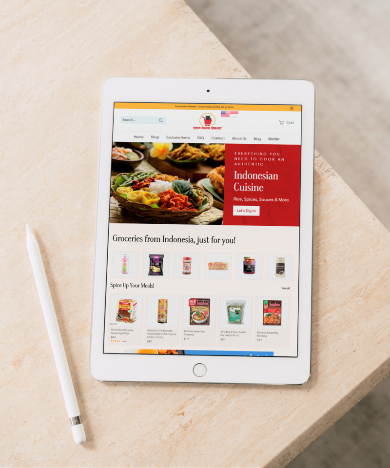 Ipad-showcasing-web-design-for-indonesian-grocery-store