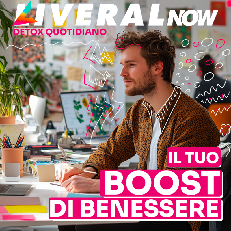 foto di un ragazzo che utilizza liveral now