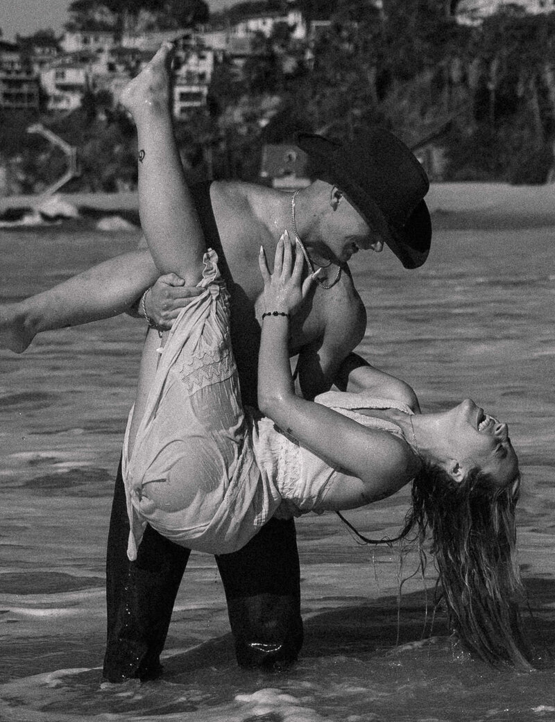 Engagement session at Malibu Beach in California