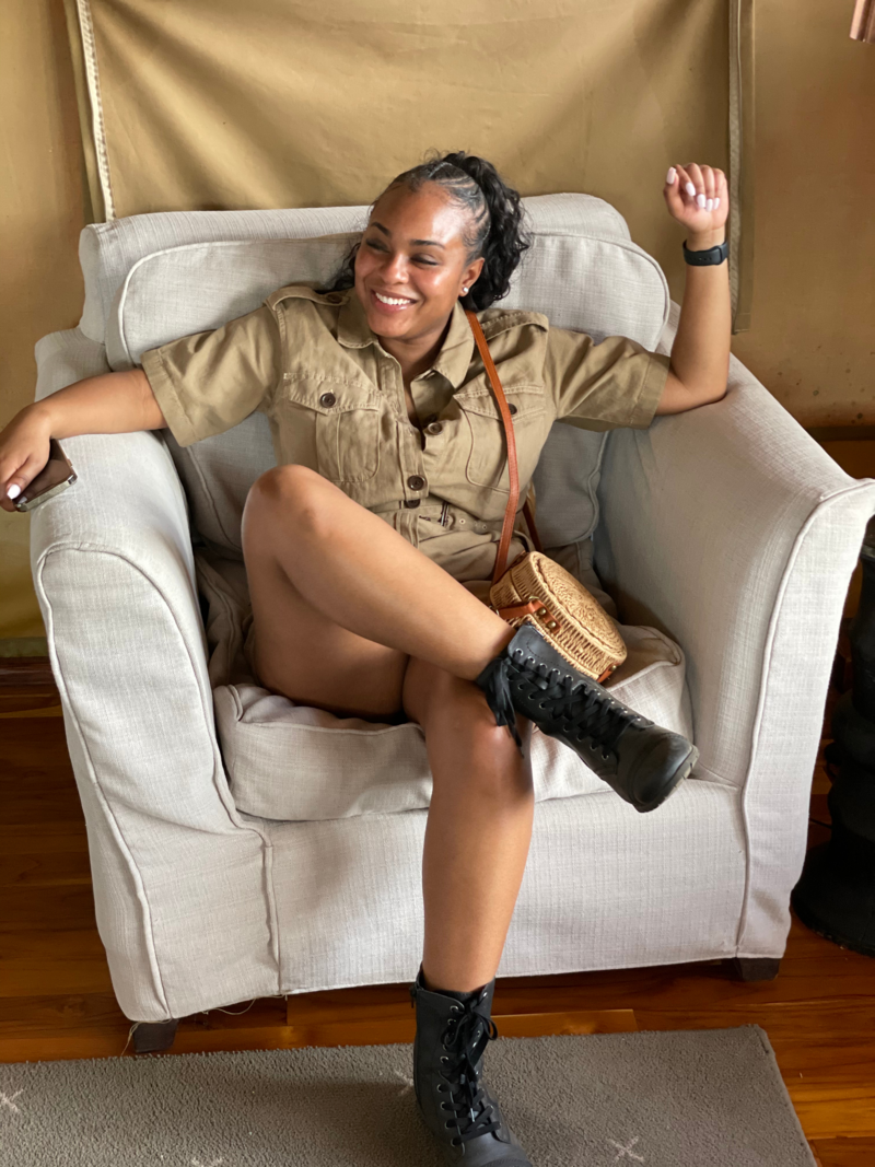 Akilah on Safari