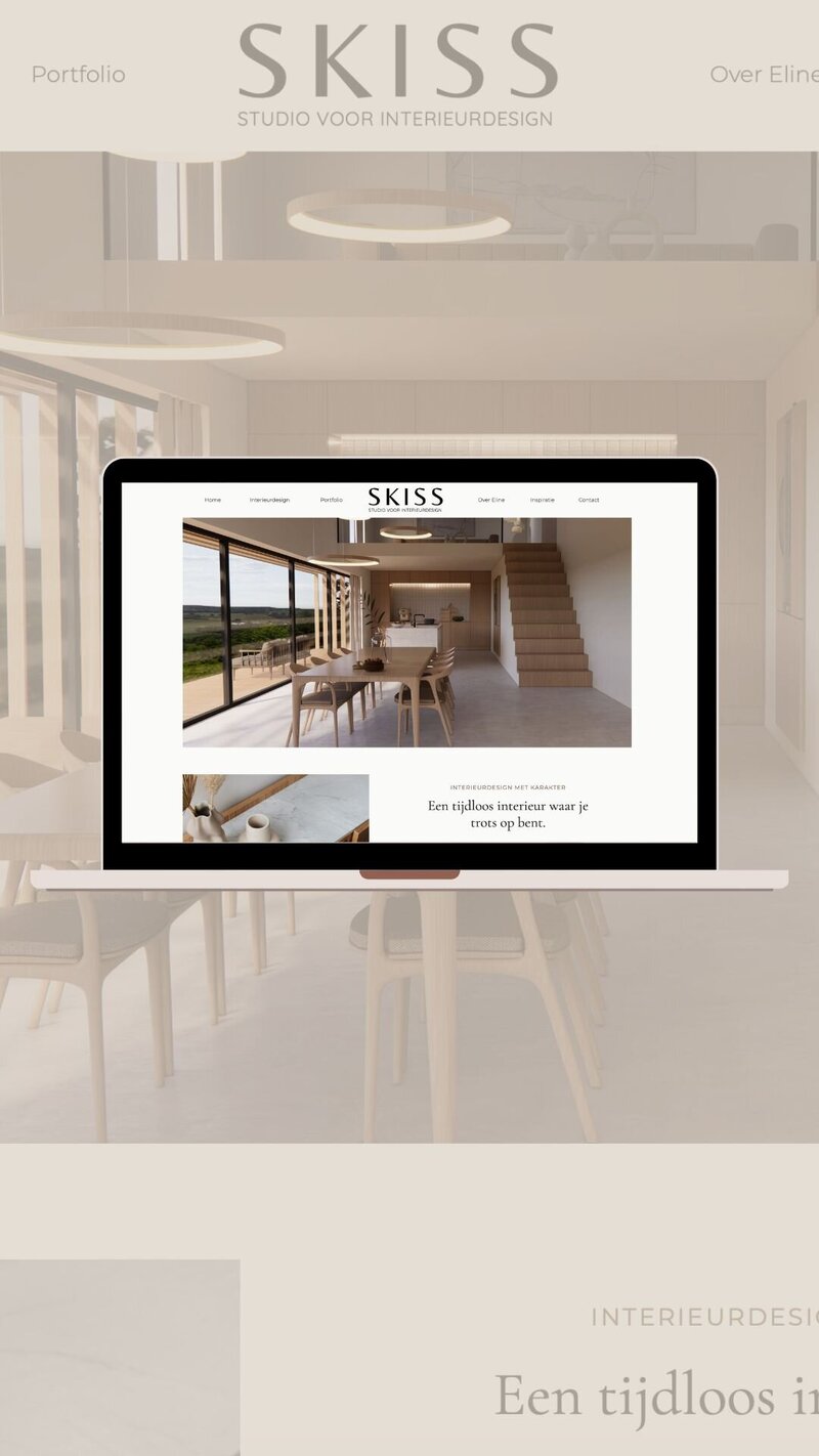Website design voor Skiss by Studio Enso